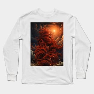 The Red Sun and the Ancient Gods Long Sleeve T-Shirt